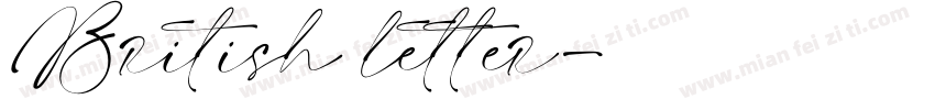 British letter字体转换